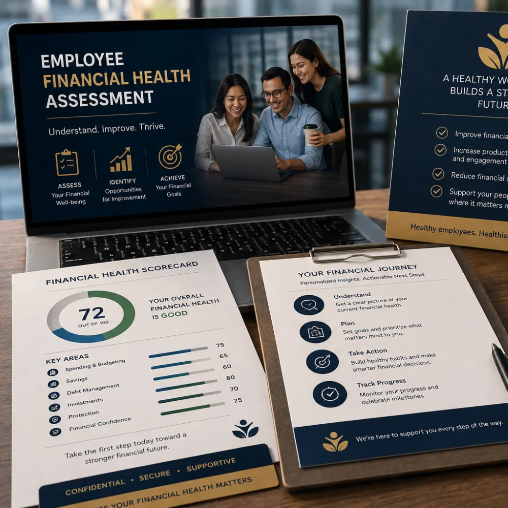 Employee financial health assessment setting